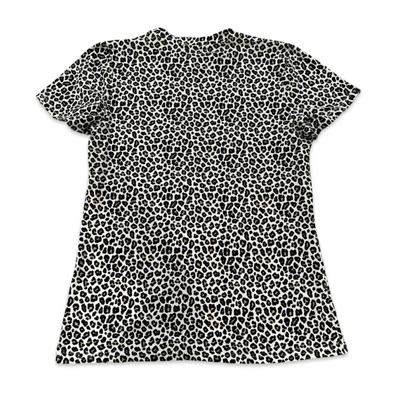 ARAIT Cheetah Print Run Wild Short Sleeve Logo T-Shirt Oversized Small - Picture 4 of 5